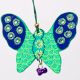 Handmade Wooden Butterfly Christmas Hanging - Yellow-Red, Orange-Blue, Pink-Purple, Green-Blue